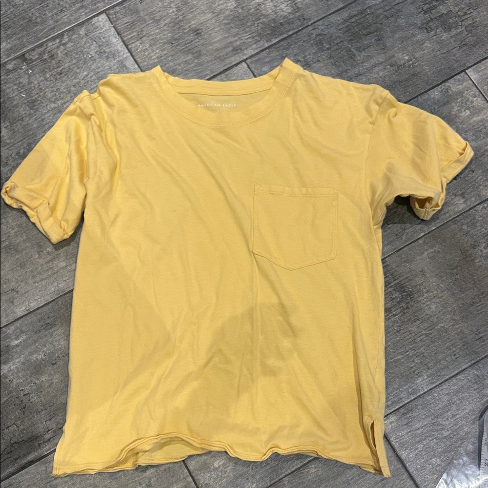 American Eagle Outfitters Mustard T-Shirt